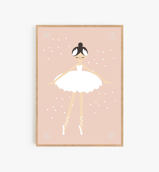 Ballerina poster, girls room décor, ballerina, ballet, ballet dancer