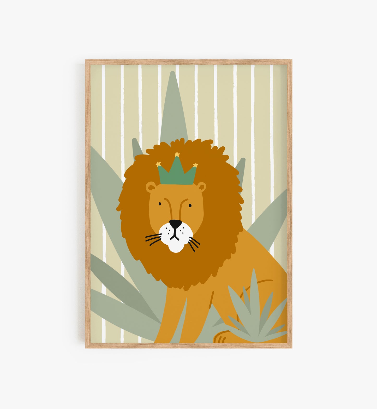 Safari Lion Nursery print, Kids Lion Picture, Kids Safari Room Decor