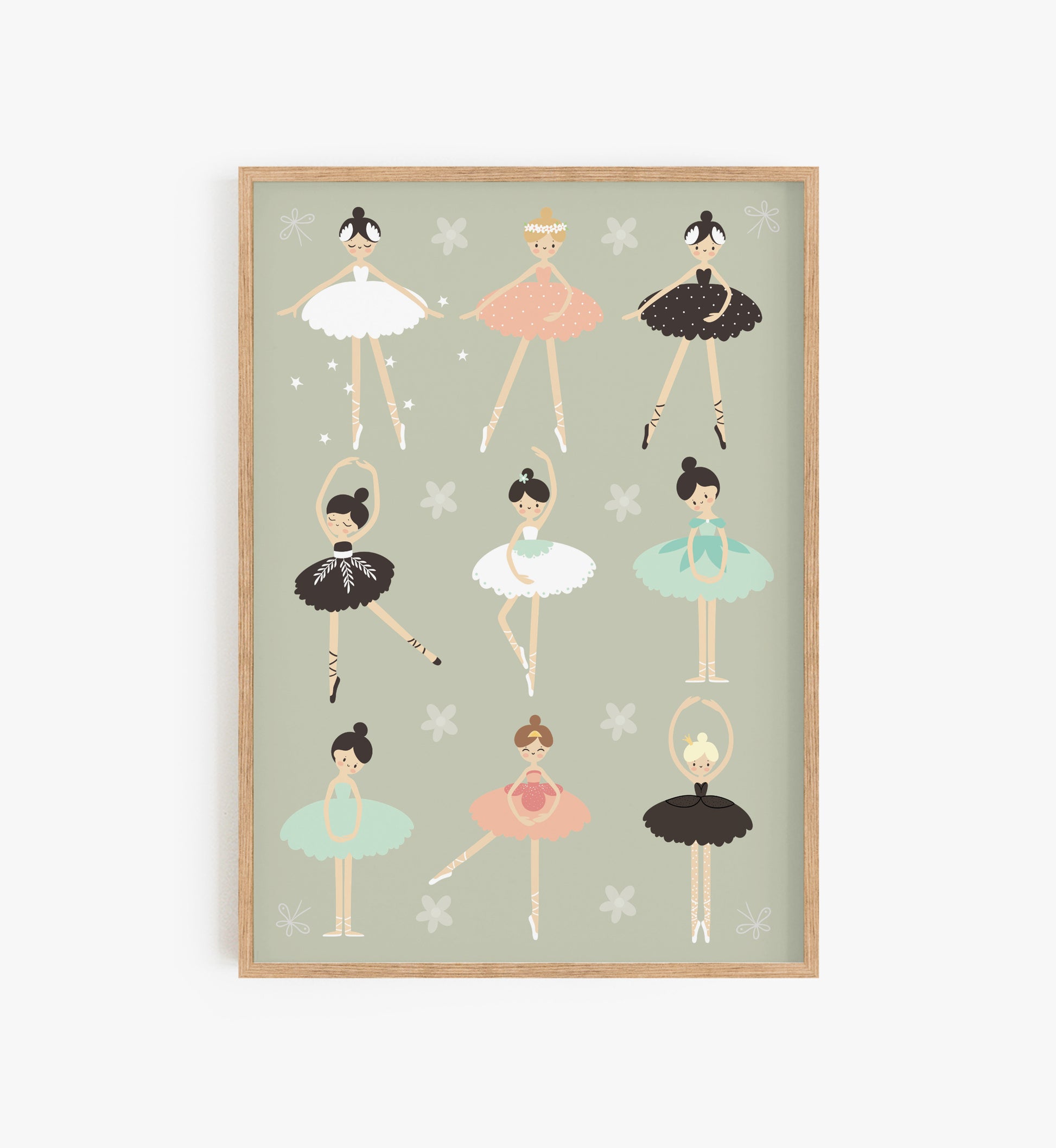 Ballerina print, little ballerina, ballet poster, ballerina poster, girls room décor