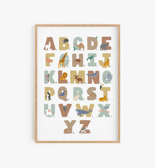 animal alphabet print, Chloes House