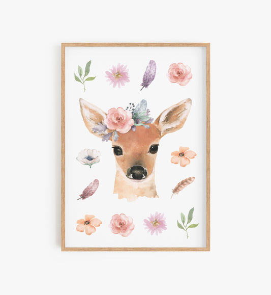 Woodland nursery wall art. Shop woodland animal wall décor, woodland prints, forest themed nursery, woodland nursery ideas and woodland animal nursery prints.