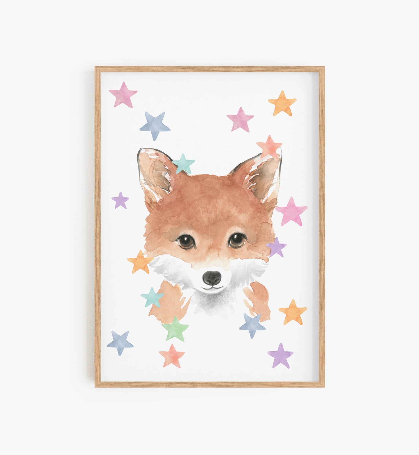 Cute Fox print. Woodland animal nursery prints. Shop for forest themed nursery, woodland animals nursery prints, woodland wall art, woodland nursery prints