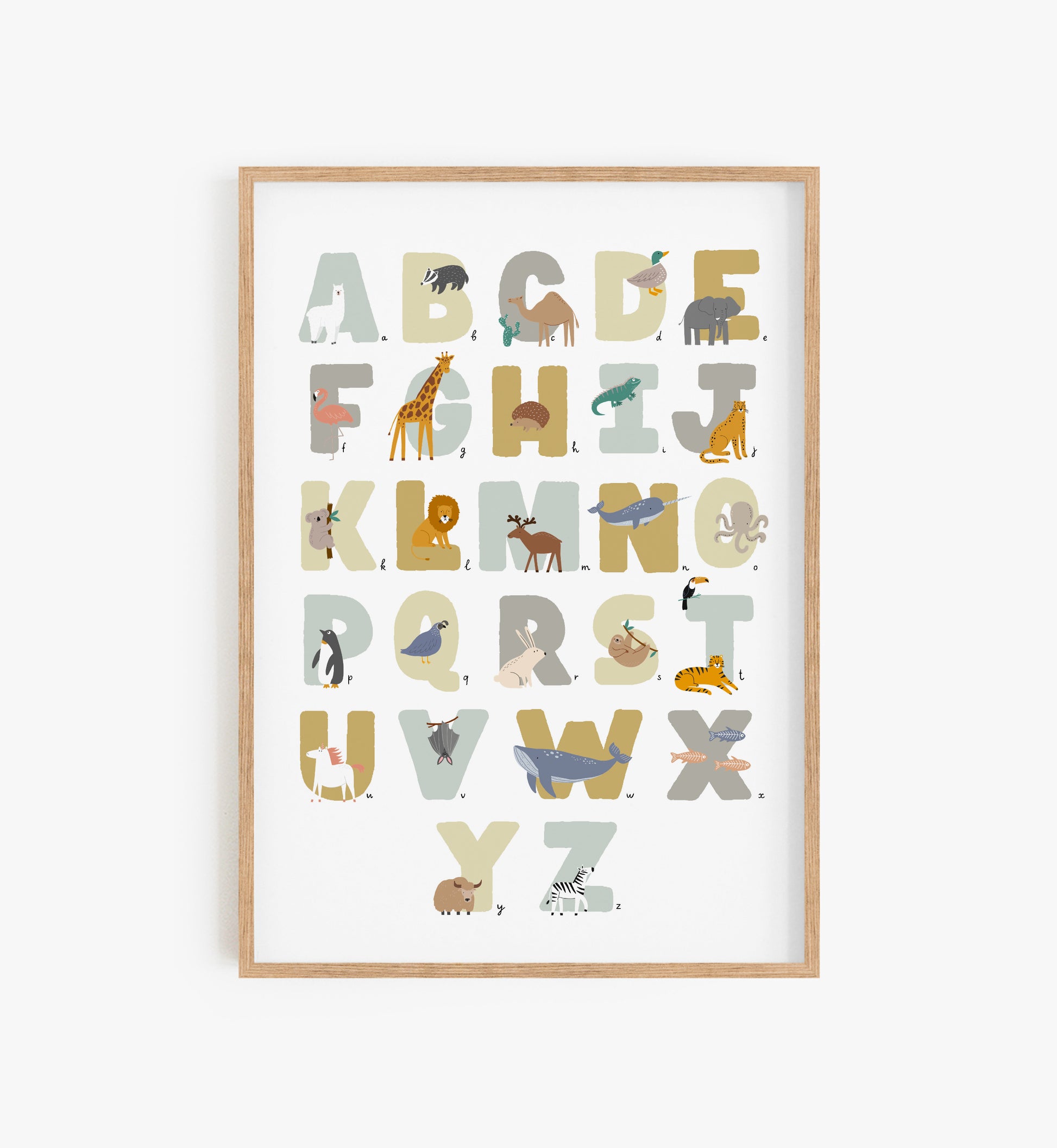 childrens alphabet print