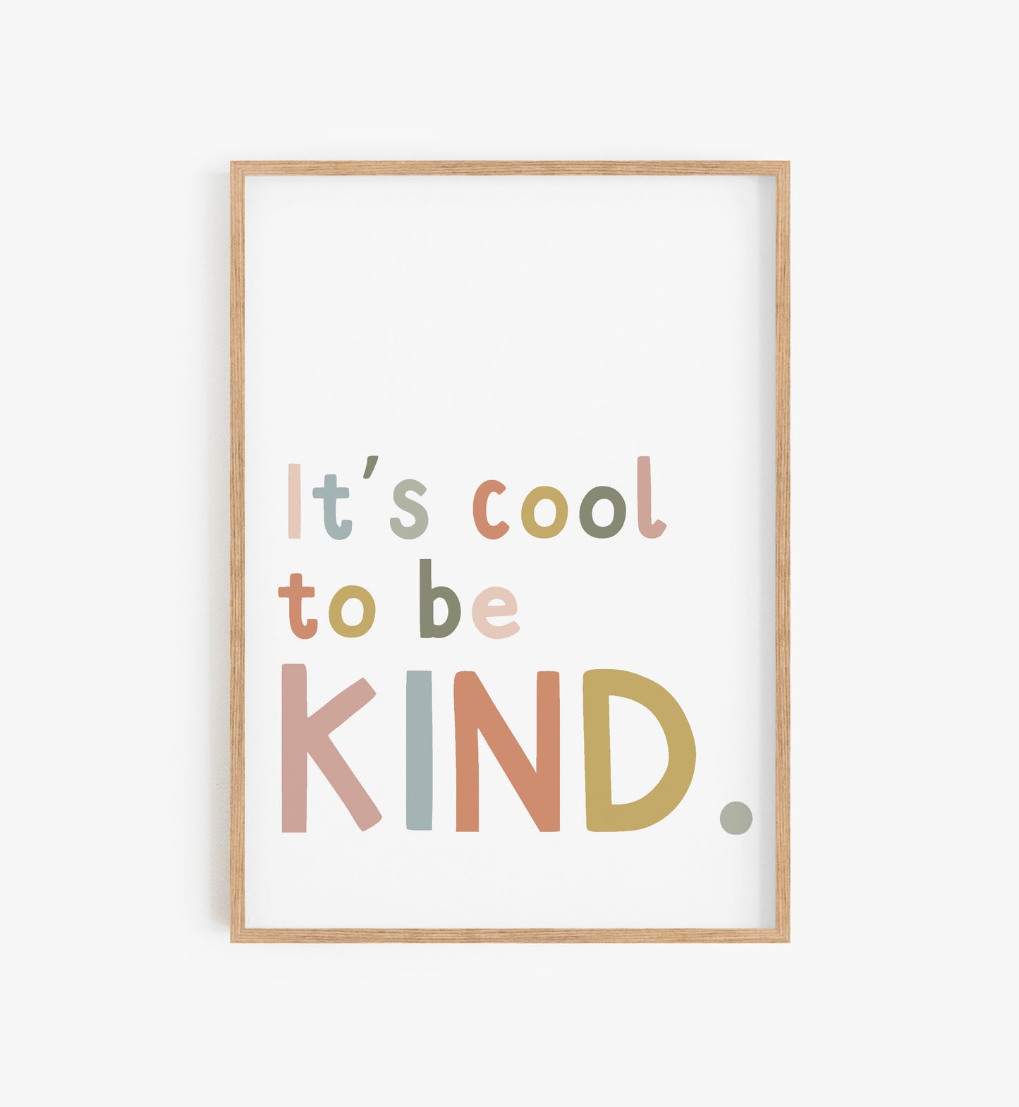 Its cool to be kind Print uk, Kids Room Print, Nursery Print, Kids room wall prints uk