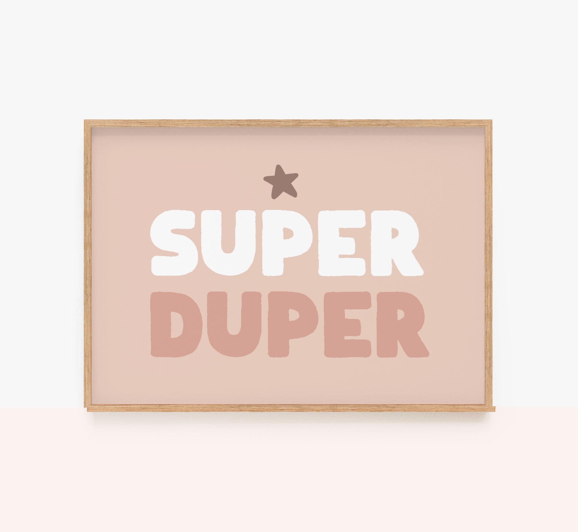 Super Duper Wall Art Print, Superduper kids wall decor, Kids Room Decor 